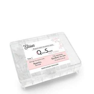 Elisium Quick Shape Forma de Uña Tipo1 Formas de Uña, 120 piezas