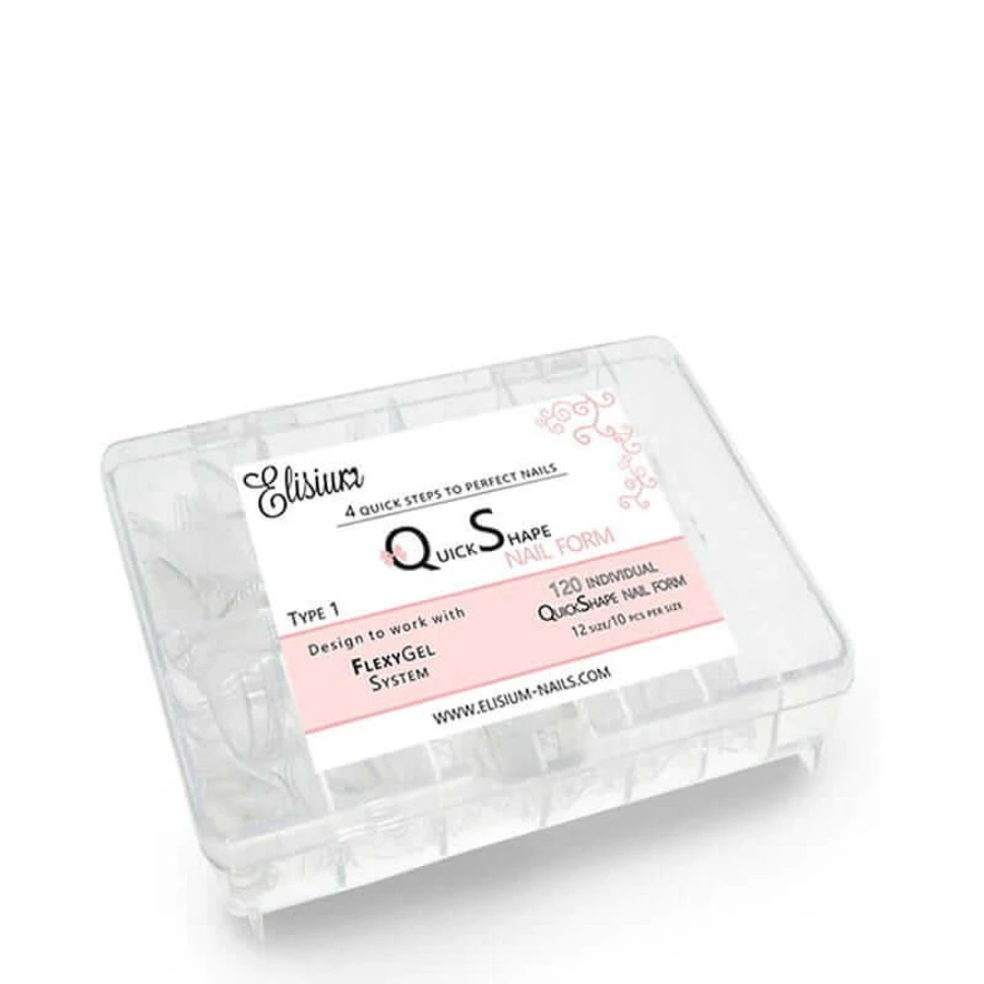 Elisium Quick Shape Forma de Uña Tipo1 Formas de Uña, 120 piezas