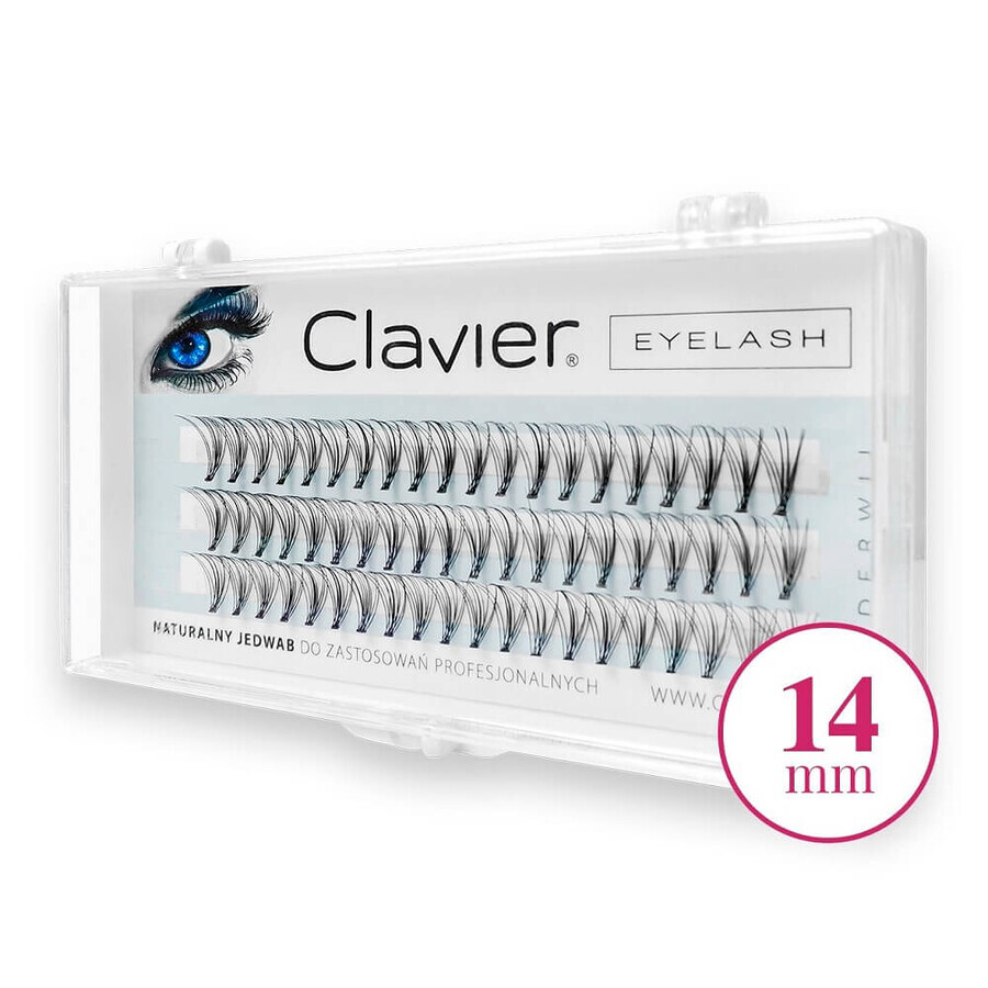 Clavier mătase naturală gene kp 14mm