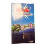 Blink, Anti-fog cleaning wipes for glasses, 8 pieces