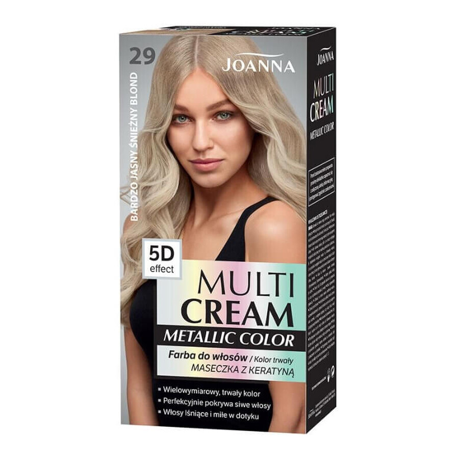 Joanna Multi Cream Color 5D Wax dye 29 Blondă foarte deschisă, nu închisă