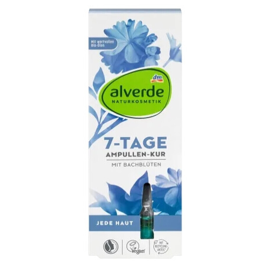 Alverde, 7-Tage Ampullen-kur, Tratamentul pielii cu fiole, 7ml