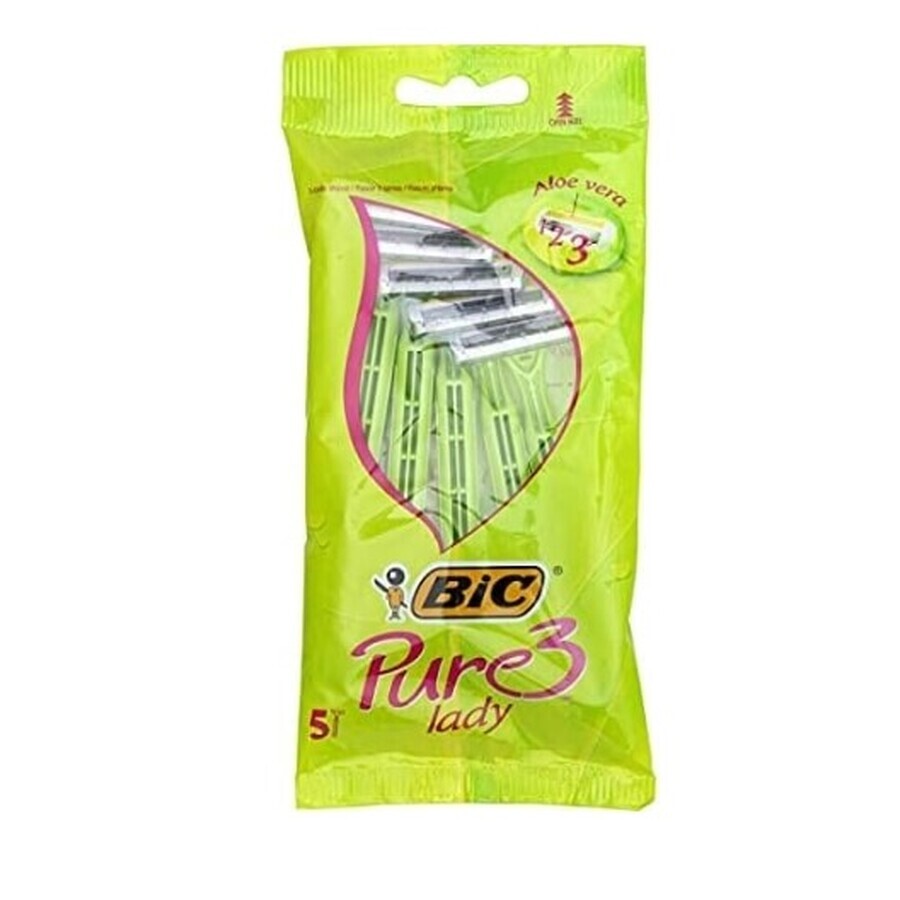 Buy Bic, Razor Pure 3 Lady, 5 pieces Bic, Razor Pure 3 Lady, 5 pieces