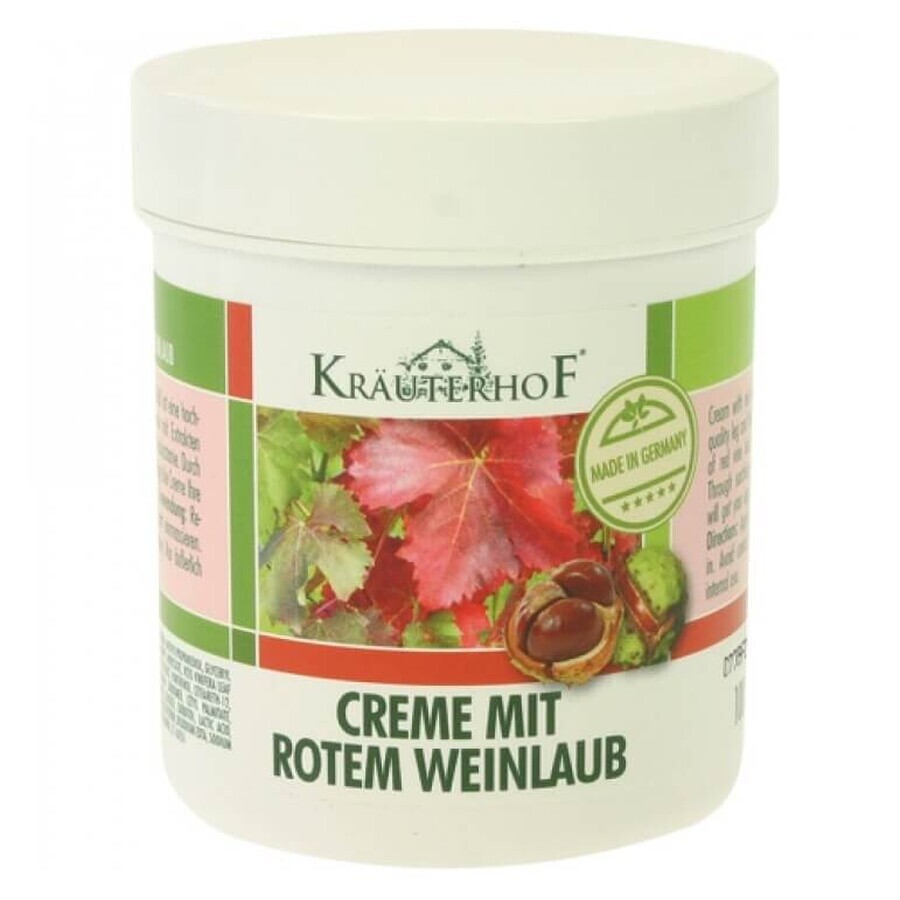 Krauterhof, Foot cream with red grape veneer extract, 100ml