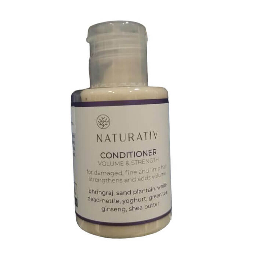 Naturativ Volume amp; Strenght Mini Conditioner für geschädigtes und dünner werdendes Haar, 45ml