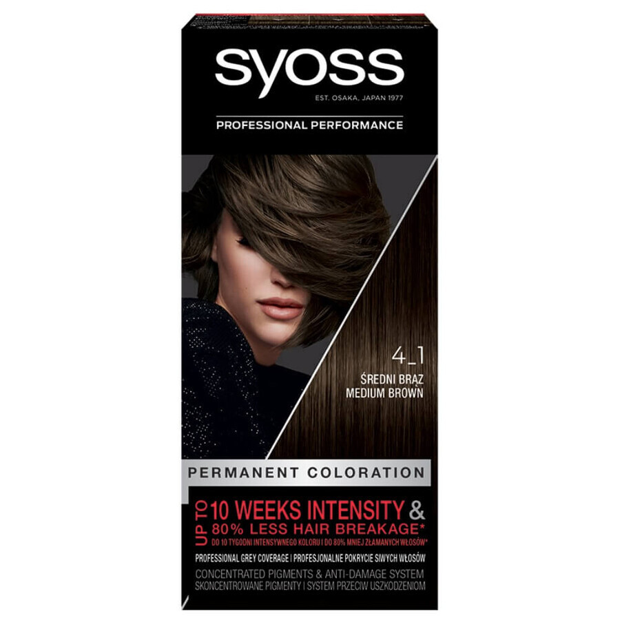 Syoss permanente kleurwas 4_1 berk roodachtig berk