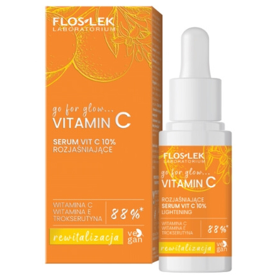 Acquista Floslek Laboratorium Go For Glow Siero illuminante alla vitamina C VIT C 10%, 30 ml Floslek Laboratorium Go For Glow Siero illuminante alla vitamina C VIT C 10%, 30 ml