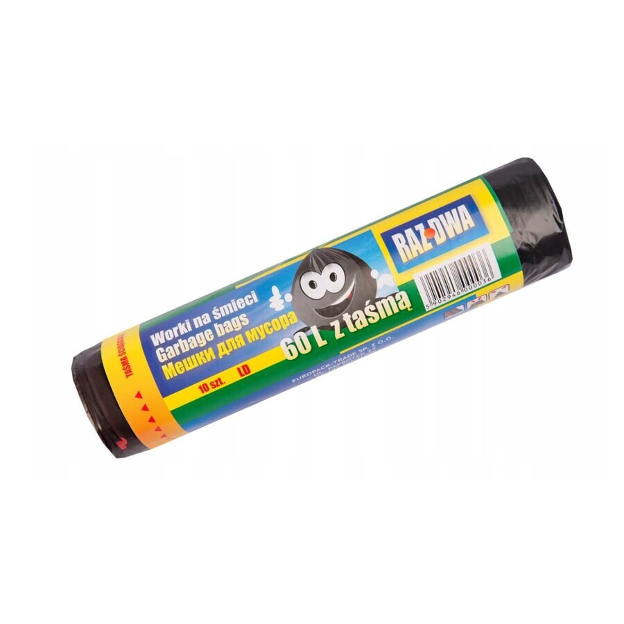 Eenmaal Twee, 60 L zak, zwart, 10 stuks