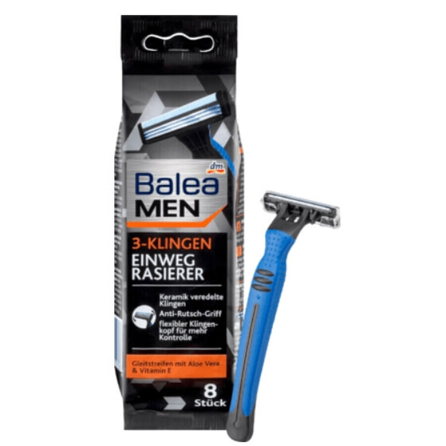 Balea Men, Einwegrasierer mit drei Klingen, 8 Stück