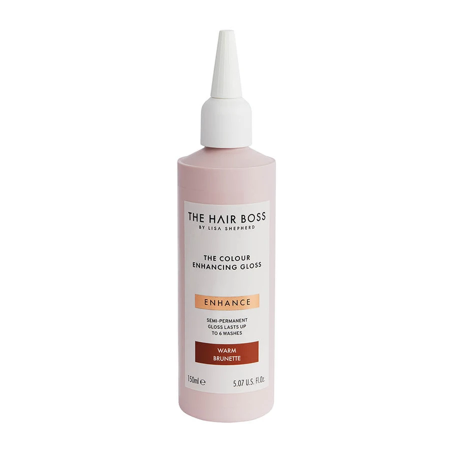 Iluminador para cabello oscuro The Hair Boss Warm Brunette, 150ml