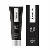 Woom Carbon+ Black Whitening Tandpasta met actief zout, 75ml