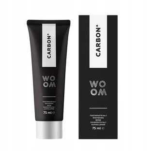 Woom Carbon+ Black Whitening Tandpasta met actief zout, 75ml
