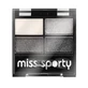 Miss Sporty Studio Colour Quattro Eye Shadow Ombres à paupières quadruples 404 Real Smoky/Smoky Black, 5g