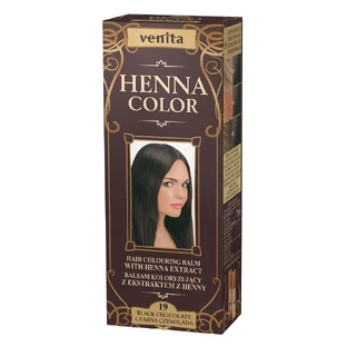 Venita Henna Loción Colorante con extracto de henna 19 Chocolate Negro, 75ml