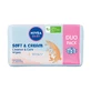 Nivea Baby Soft amp; Cream biologisch afbreekbare doekjes, 2 x 57 st.