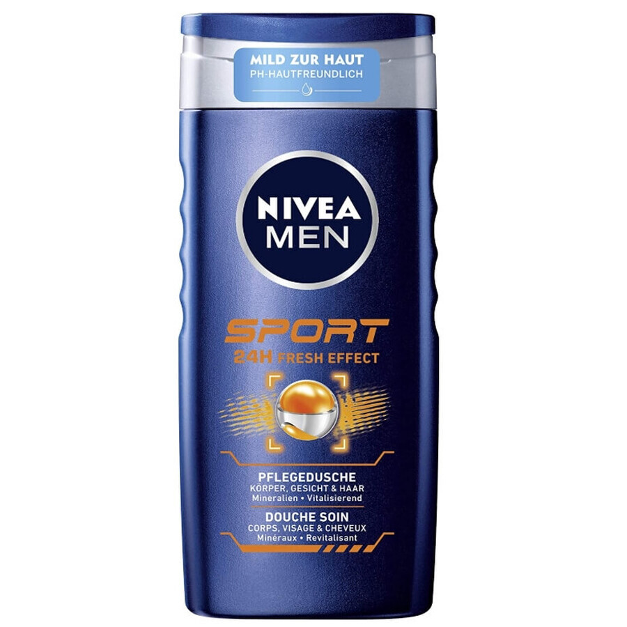 Nivea Men, Sport, gel de ducha, 250 ml
