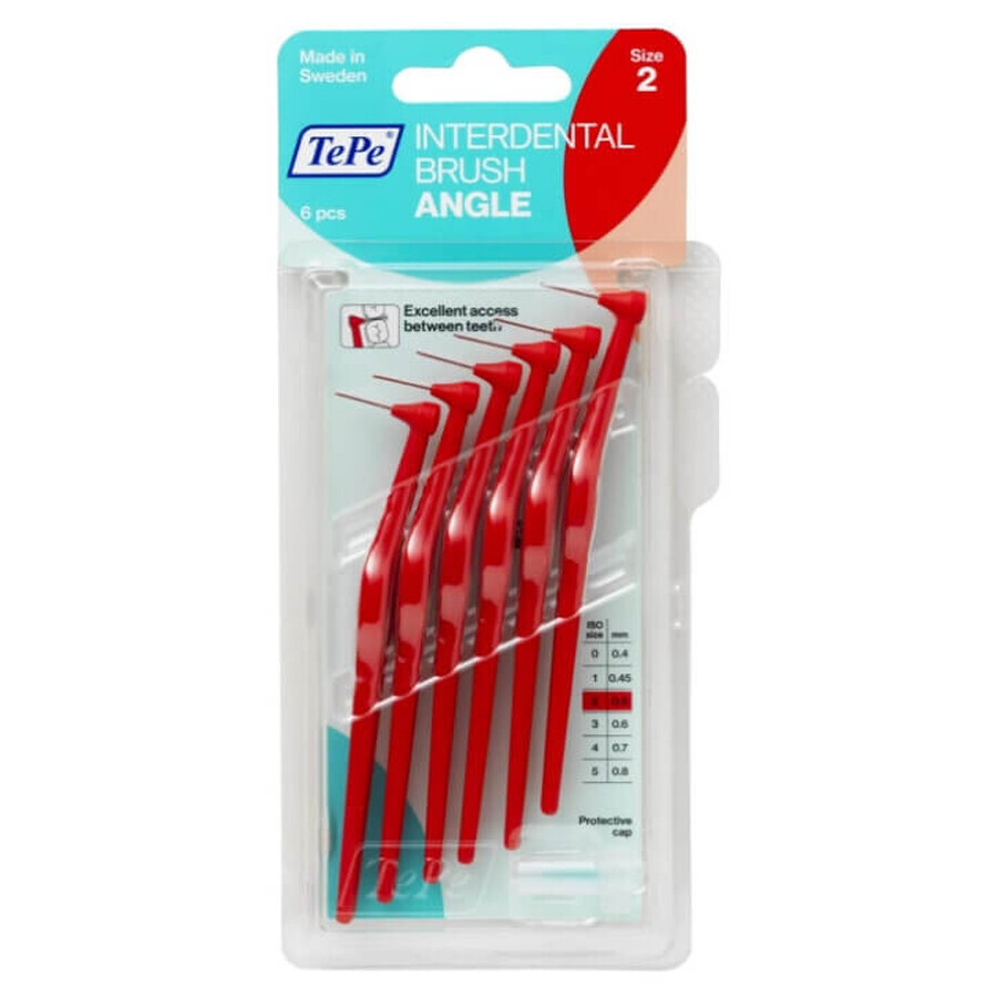 Buy TePe, Toothbrushes, red 0.5 mm, size 2, 6 pcs. TePe, Toothbrushes, red 0.5 mm, size 2, 6 pcs.