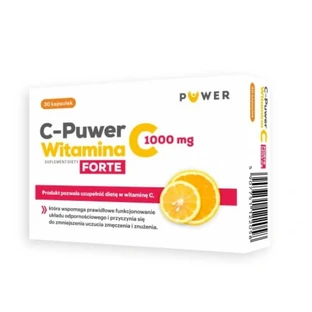 C-Puwer Witamina C Forte 1000mg, 30 kapsułek