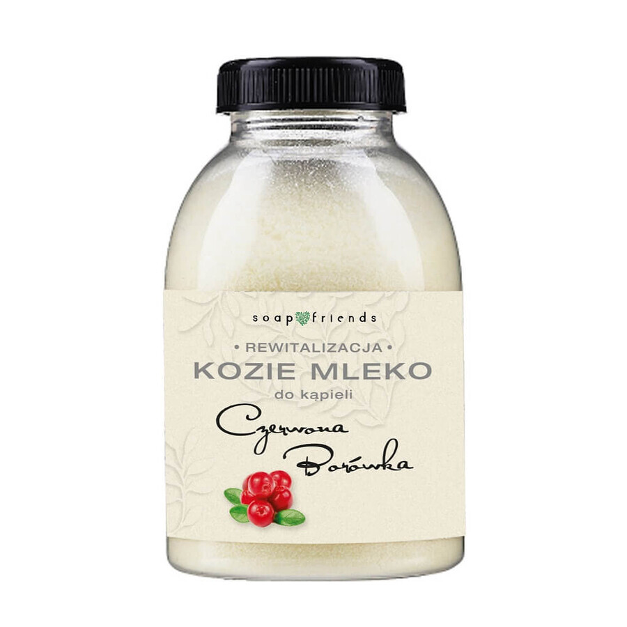 Soap amp; Friends Leche de baño de cabra con arándanos rojos, 250g