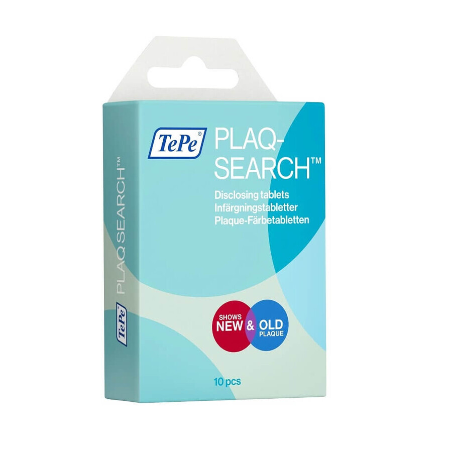 TePe PlaqSearch Pouch, 10 compresse