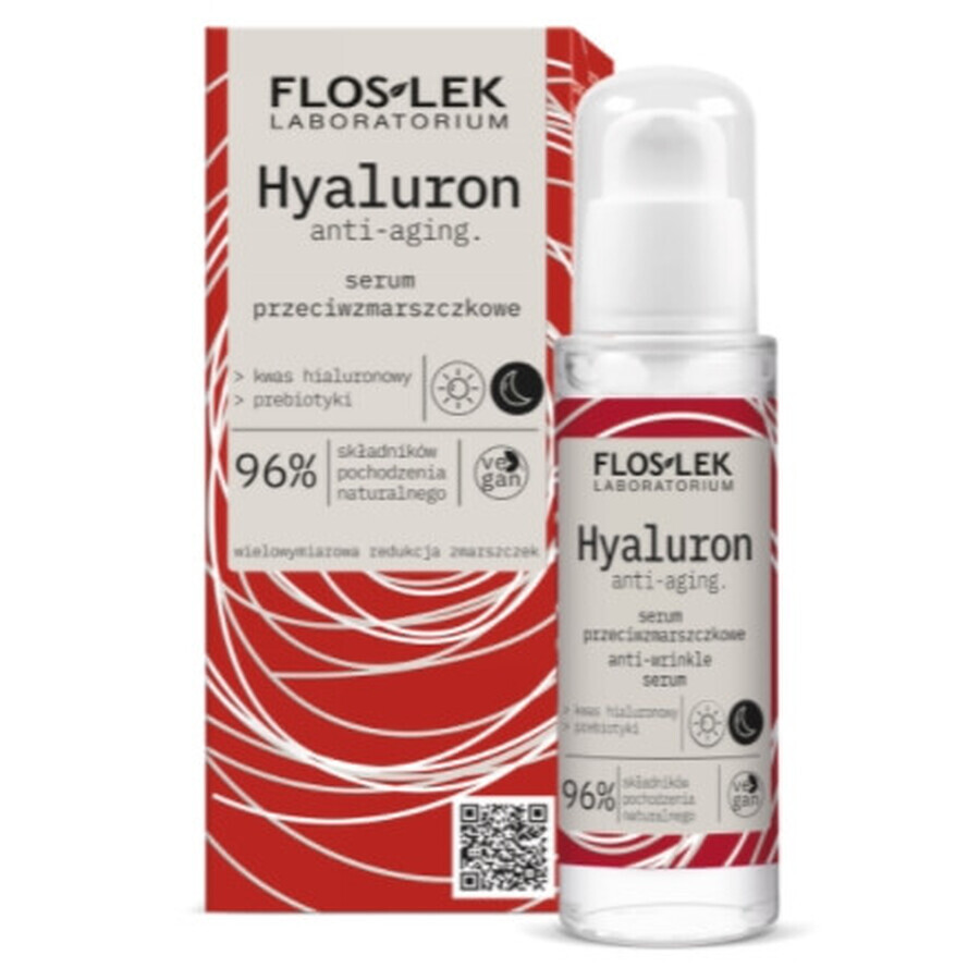 Cumpără Flos-Lek, Hyaluron anti-îmbătrânire, Ser antirid 96%, 30 ml Flos-Lek, Hyaluron anti-îmbătrânire, Ser antirid 96%, 30 ml