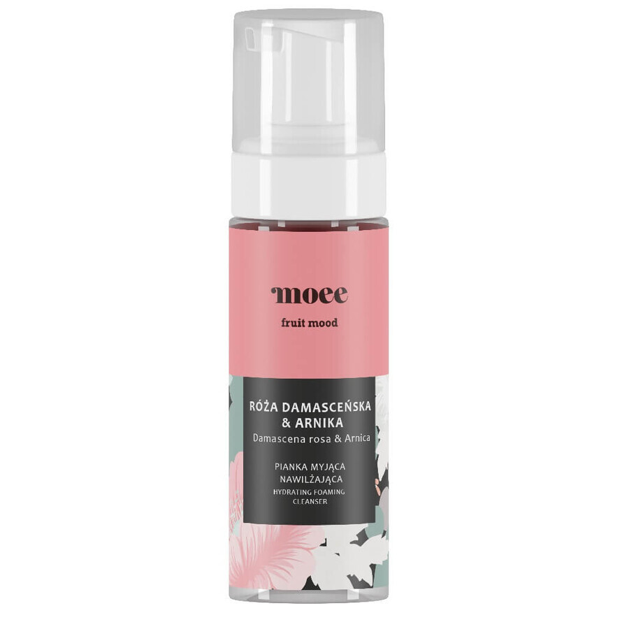 Moee Damask Mousse lavante hydratante à la rose de Damas et à l'arnica, 150ml