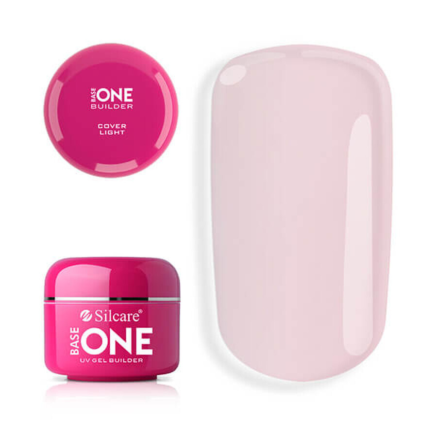 Boutique Silcare Base One Cover Light Masking Vernis à ongles UV, 50g Silcare Base One Cover Light Masking Vernis à ongles UV, 50g