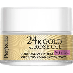Perfecta 24K Gold amp; Rose Oil Crema de Lujo Antiarrugas de Día y de Noche 50+, 50ml