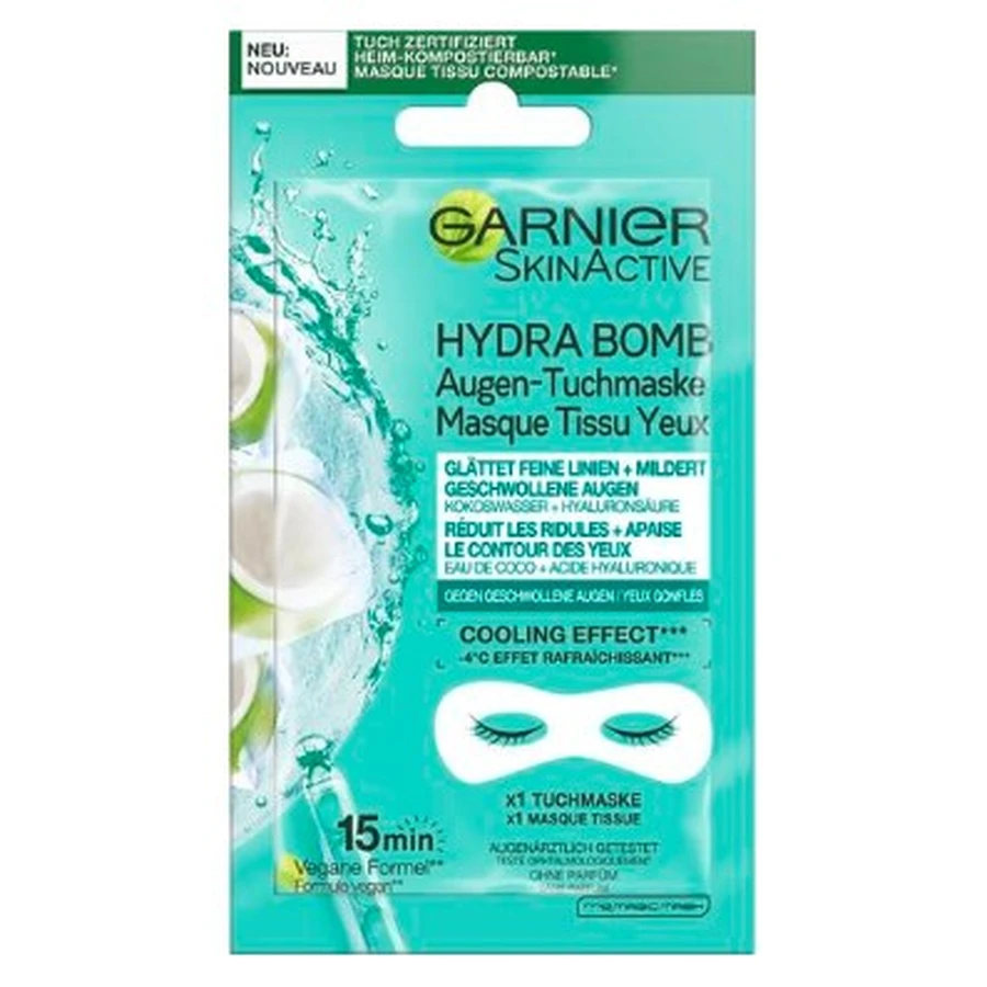 Garnier, Hydra Bomb, oogmasker, kokosnoot, 1 st