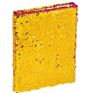 Quaderno glitterato rosa e oro A5, 96 fogli