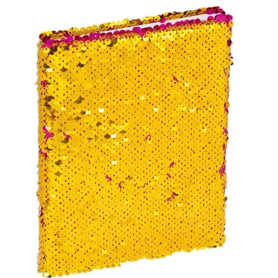 Quaderno glitterato rosa e oro A5, 96 fogli