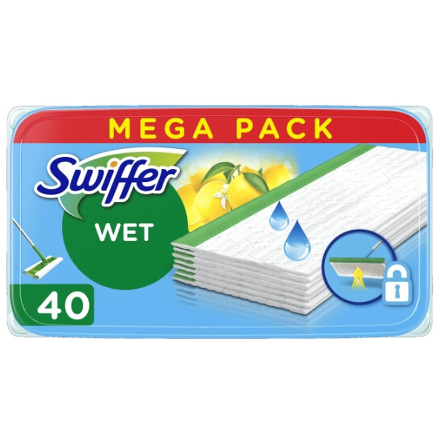 Swiffer Wet lemon mop wipes, 40 pieces