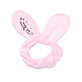 Dr. Mola Bunny Ears plush cosmetic band Bright Pink