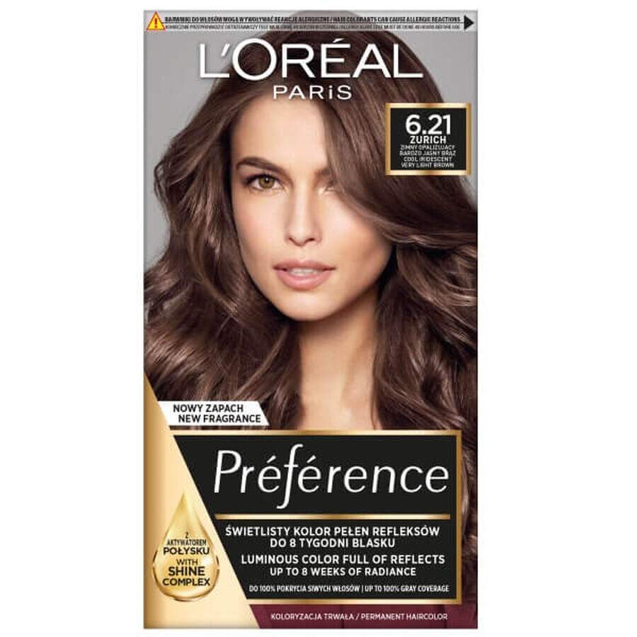 L'Oreal Paris Preference Wax Color 6.21 Zurich