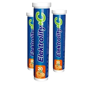 Electrolytes + C, 20 effervescent tablets
