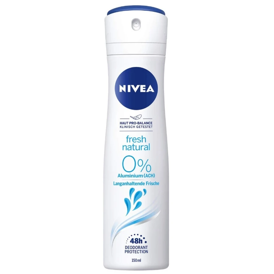 Nivea, Desodorante sin aluminio con protección antibacteriana, 48h, 150 ml