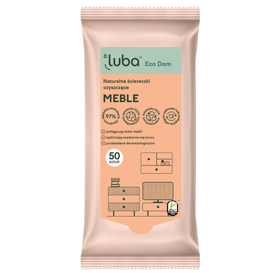 Luba Eco House Limpiador Natural de Muebles, 50 piezas