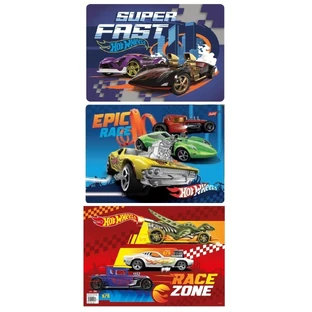 Hot Wheels laminated writing pad