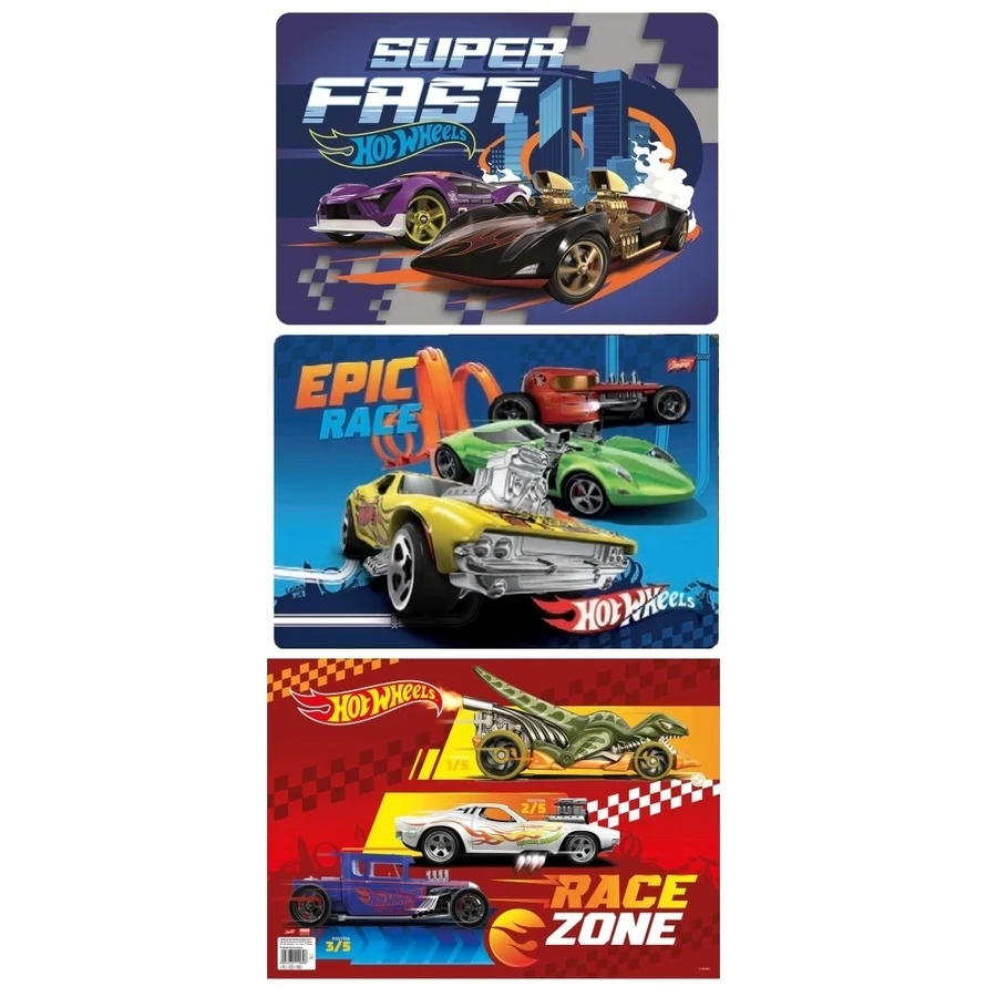 Hot Wheels laminated writing pad