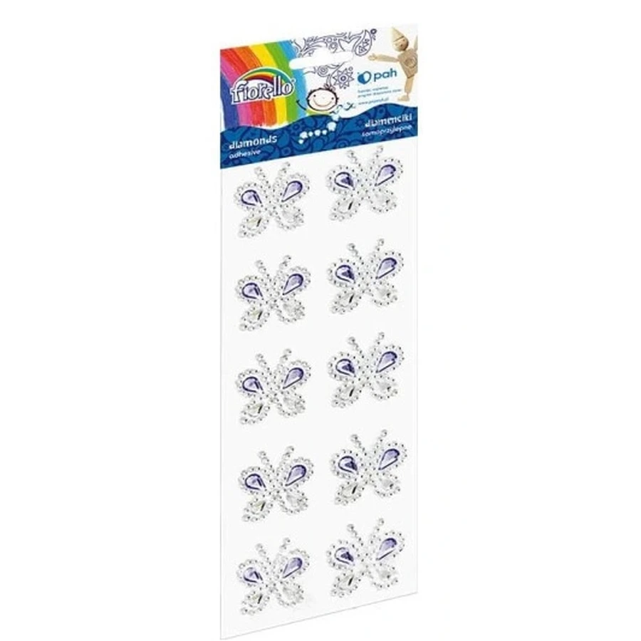 Self-adhesive diamonds GR-DS089 butterflies