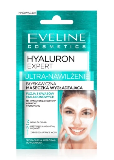 Eveline, Hyaluron Expert Ultra-Smoothing Smoothing Mask, 7 ml