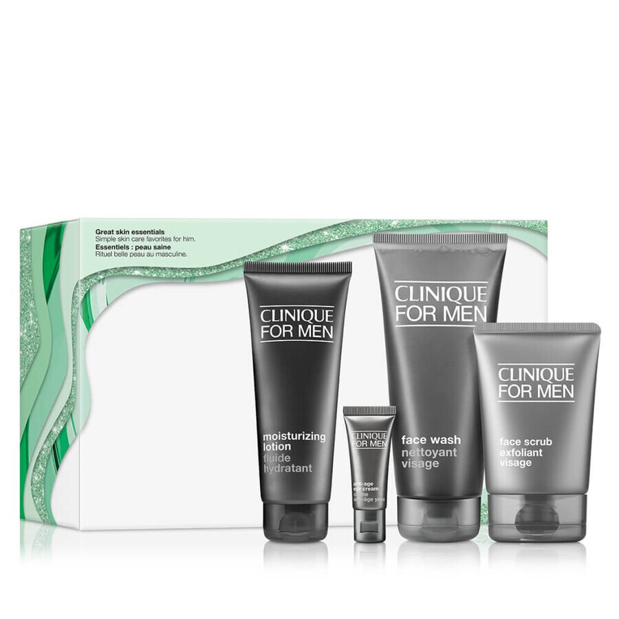 Kit cosmético Clinique Great Skin Essentials para hombre