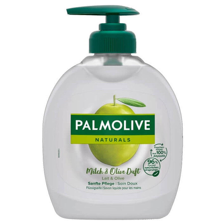 Palmolive, Jabón Líquido Natural de Leche y Oliva, 300 ml