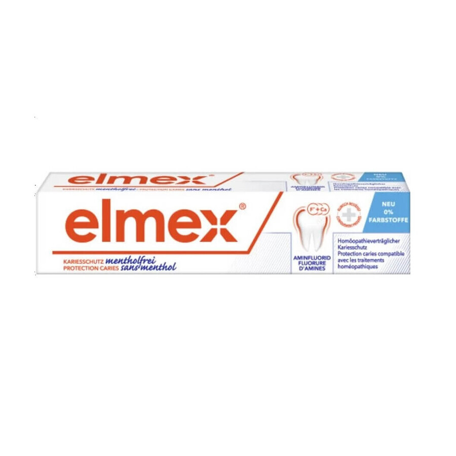 Elmex Menthol-free toothpaste, 75 ml