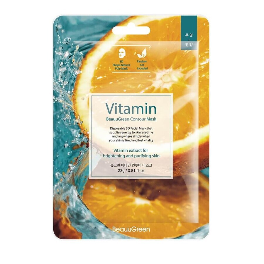 Acquista Maschera vitaminica coreana BeauuGreen, 23ml Maschera vitaminica coreana BeauuGreen, 23ml