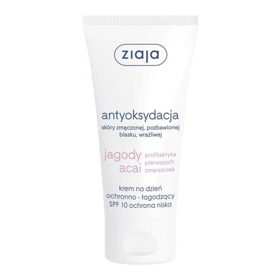 Ziaja, Acai Berry, schützende und beruhigende Tagescreme SPF10, 50ml - Lange Haltbarkeit!