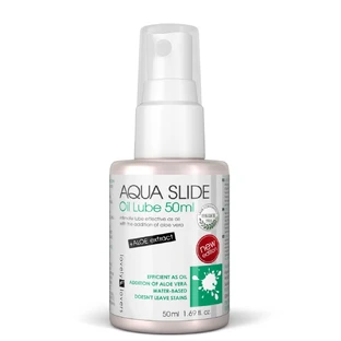 Lovely Lovers Aqua Slide Oil Lube Aceite íntimo a base de agua con aloe vera, 50ml