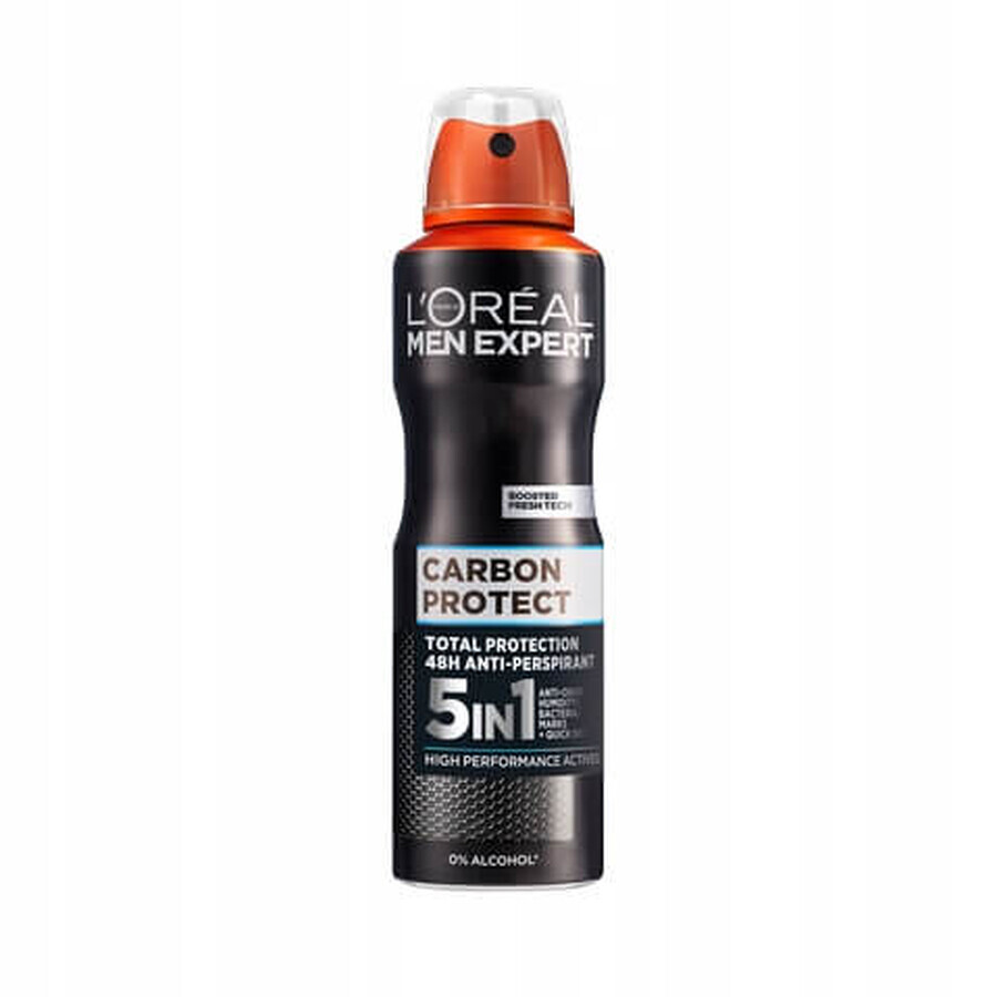 Shop L'Oreal Paris Men Expert Carbon Protect Antitranspirant Spray, 150ml L'Oreal Paris Men Expert Carbon Protect Antitranspirant Spray, 150ml