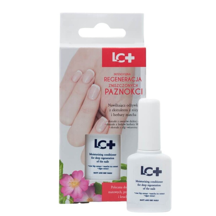 LC+ Bálsamo hidratante para uñas con extracto de rosa y té matcha, 11ml