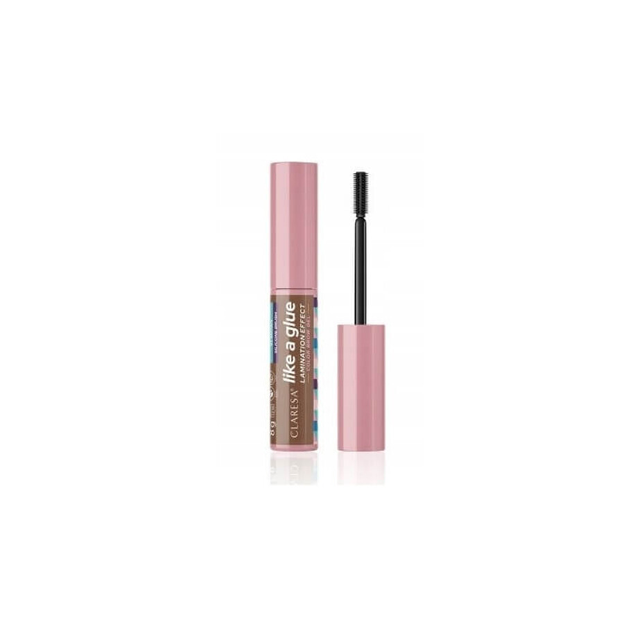 Claresa Like a Gel el pentru sprâncene Brown 02, 8 g